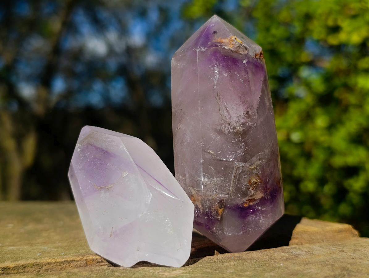 Polished Mixed Window Crystals x 24 From Akansobe, Madagascar - Toprock Gemstones and Minerals 