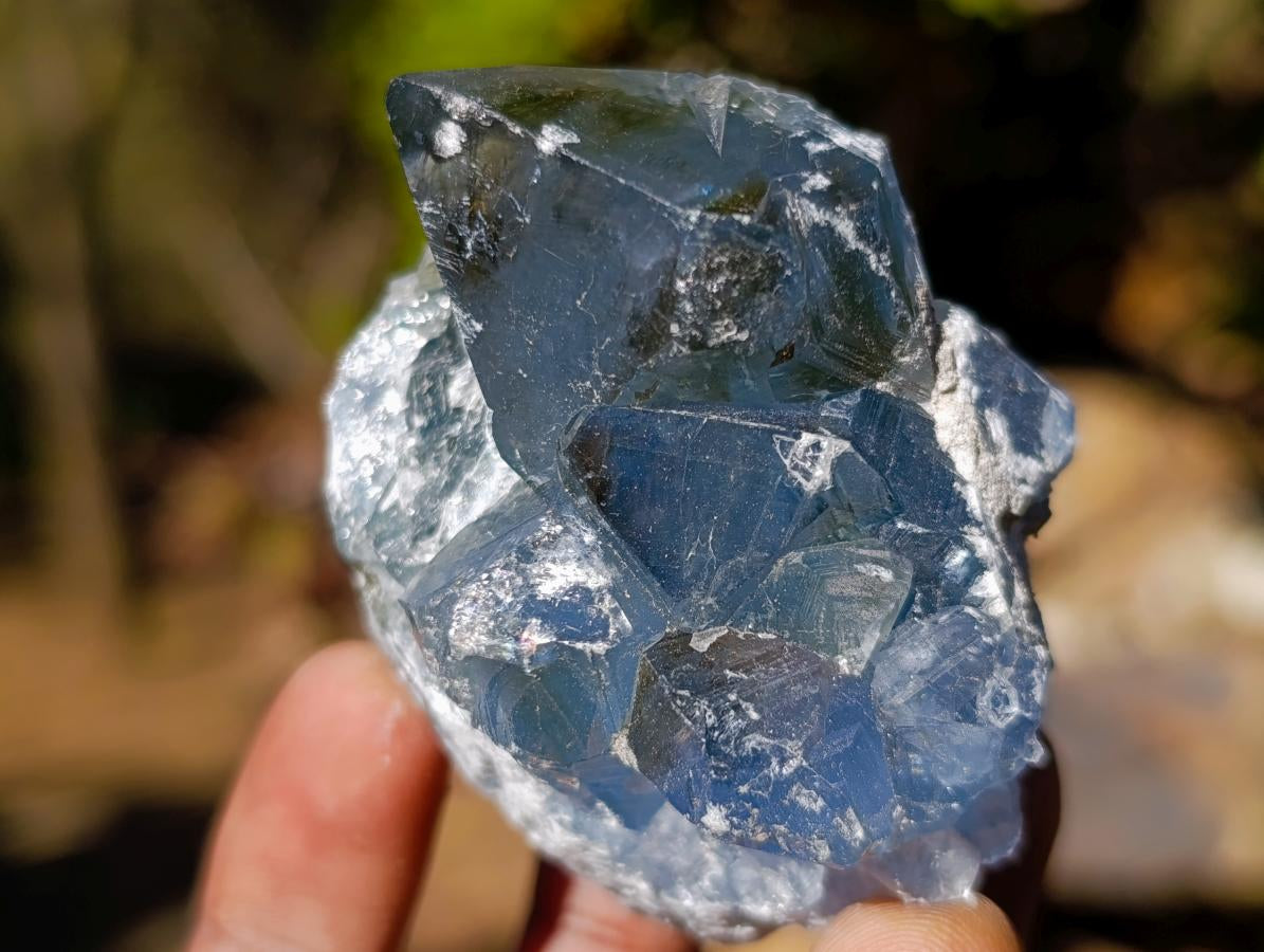 Natural Blue Celestite Specimens x 17 From Sakoany, Madagascar - Toprock Gemstones and Minerals 