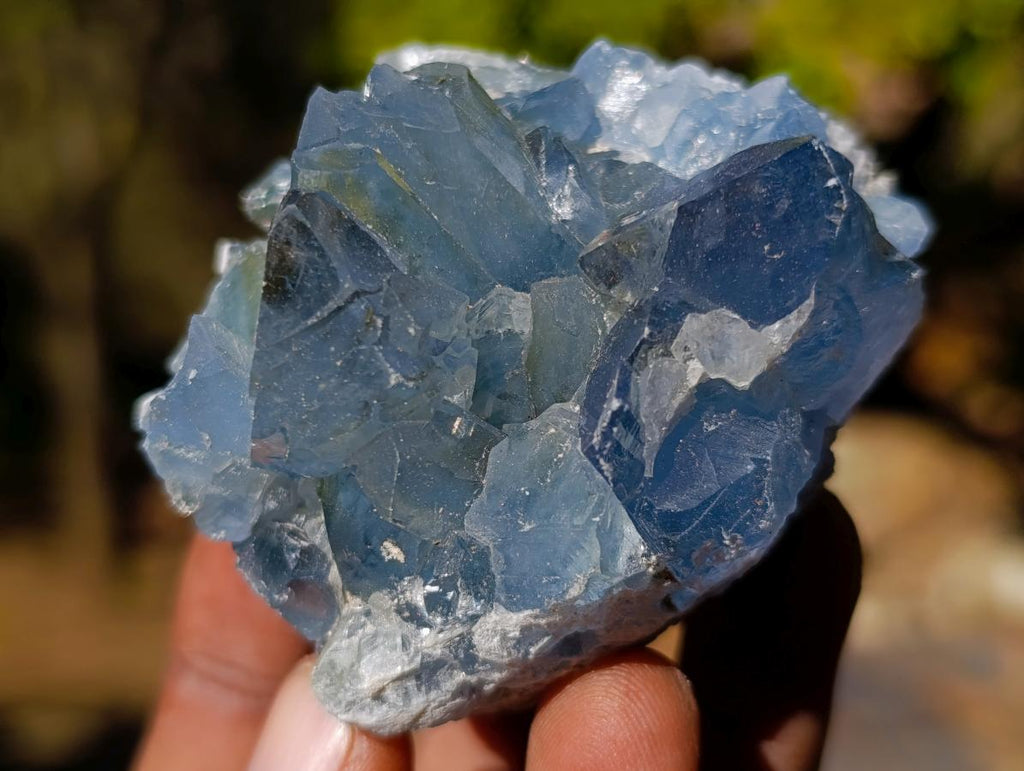 Natural Blue Celestite Specimens x 17 From Sakoany, Madagascar - Toprock Gemstones and Minerals 