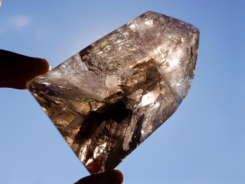 Polished Smokey Quartz Crystals x 12 From Madagascar - Toprock Gemstones and Minerals 