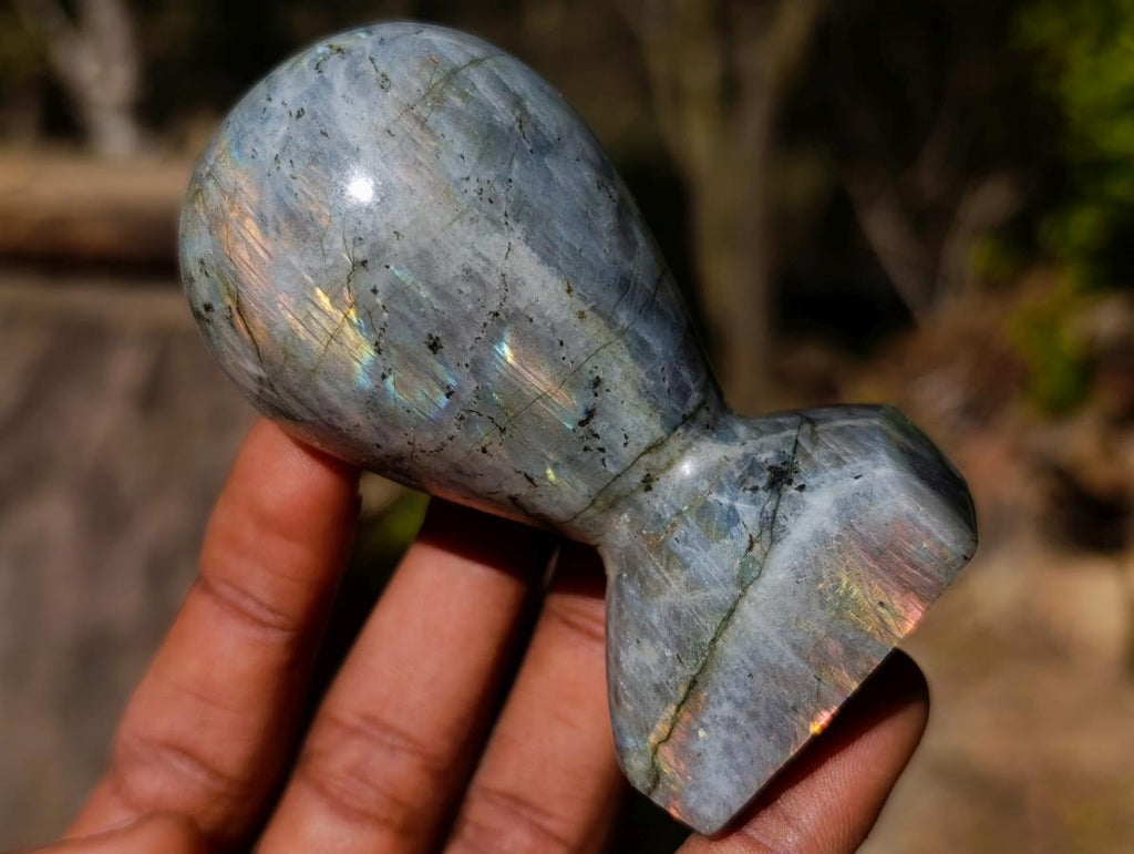 Polished Labradorite Stamp Handles x 6 From Madagascar - Toprock Gemstones and Minerals 