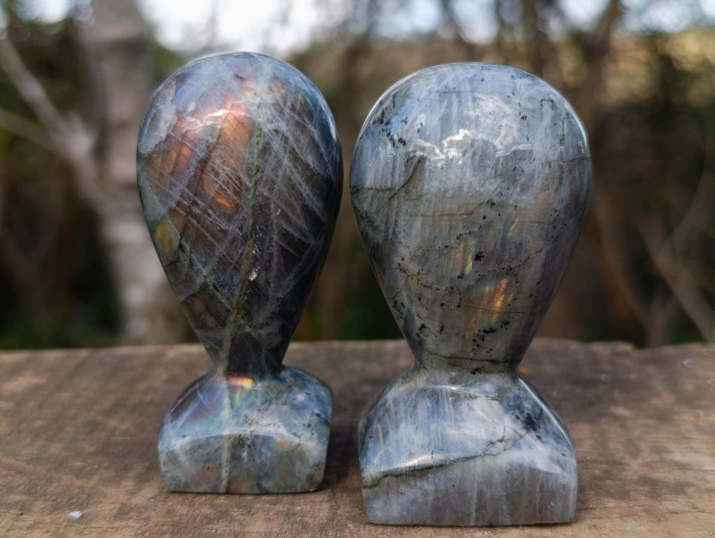 Polished Labradorite Stamp Handles x 6 From Madagascar - Toprock Gemstones and Minerals 