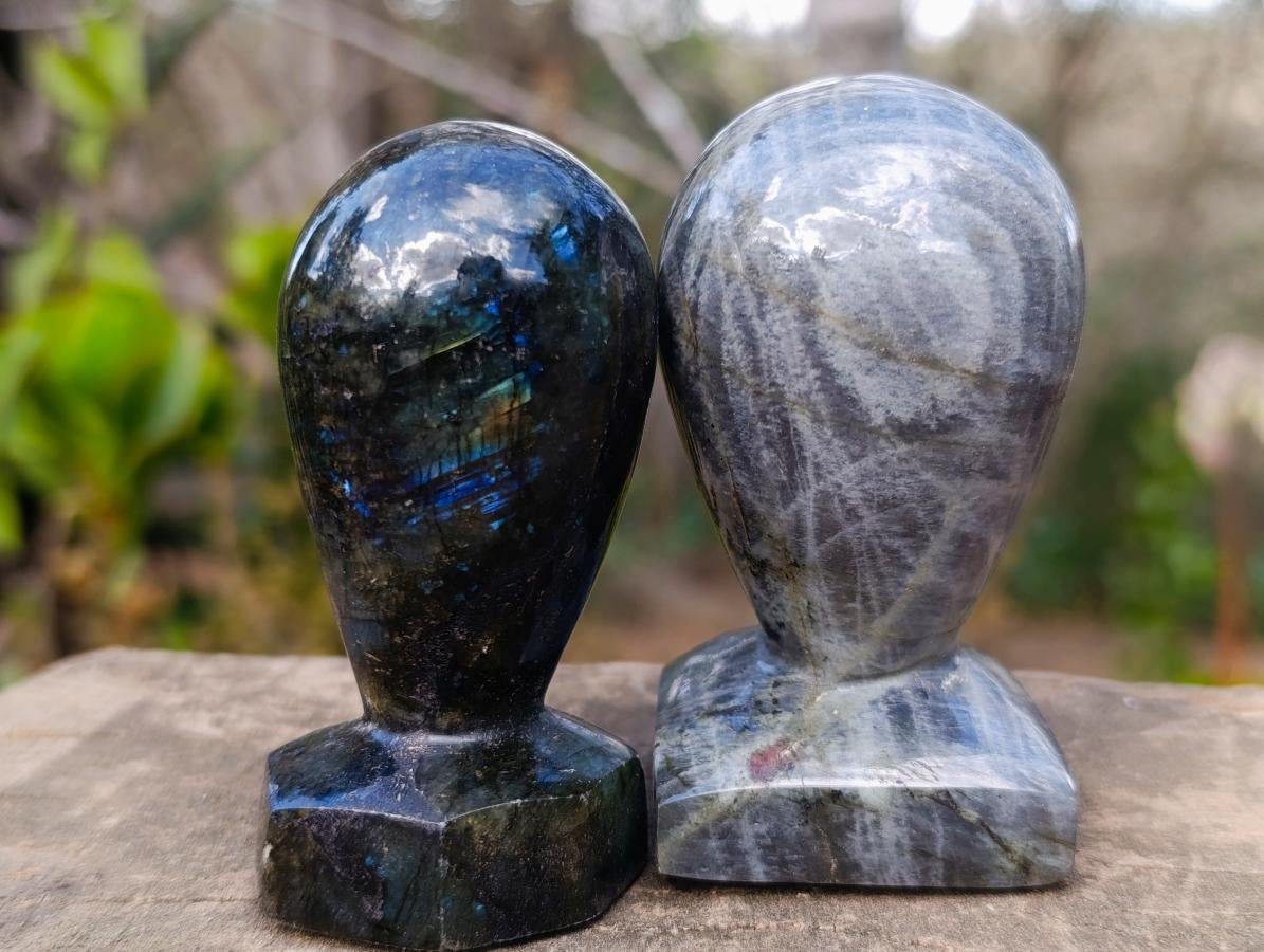 Polished Labradorite Stamp Handles x 6 From Madagascar - Toprock Gemstones and Minerals 