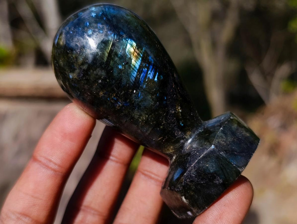 Polished Labradorite Stamp Handles x 6 From Madagascar - Toprock Gemstones and Minerals 