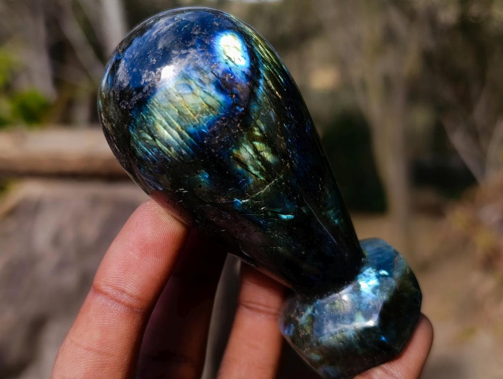 Polished Labradorite Stamp Handles x 6 From Madagascar - Toprock Gemstones and Minerals 