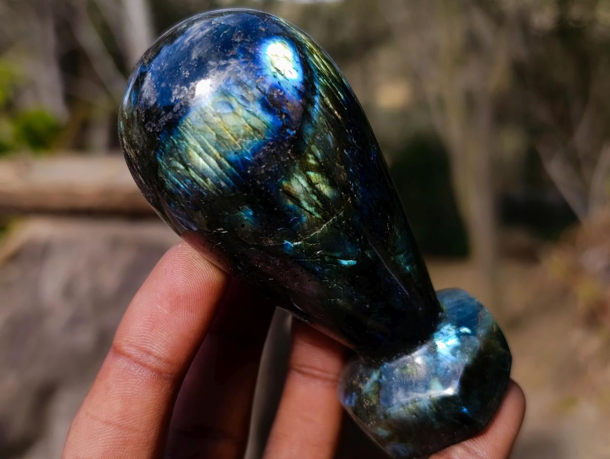 Polished Labradorite Stamp Handles x 6 From Madagascar - Toprock Gemstones and Minerals 