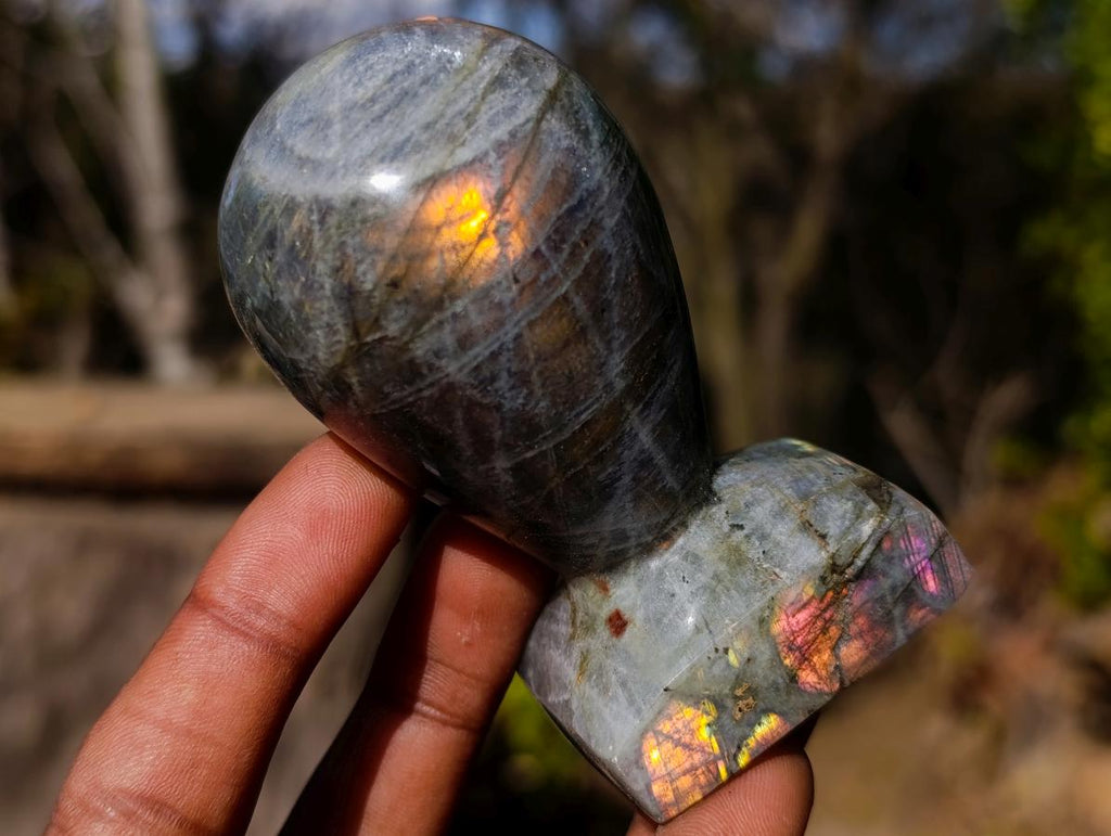 Polished Labradorite Stamp Handles x 6 From Madagascar - Toprock Gemstones and Minerals 