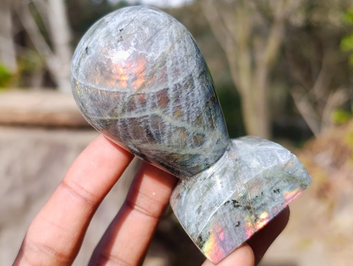 Polished Labradorite Stamp Handles x 6 From Madagascar - Toprock Gemstones and Minerals 