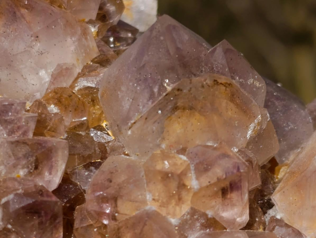 Natural Spirit Ametrine Clusters with Cactus Flower Formations x 4 From Boekenhouthoek, South Africa - Toprock Gemstones and Minerals 