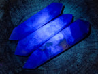 Polished Double Terminated Watermelon Fluorite Crystals x 3 From Uis, Namibia - Toprock Gemstones and Minerals 