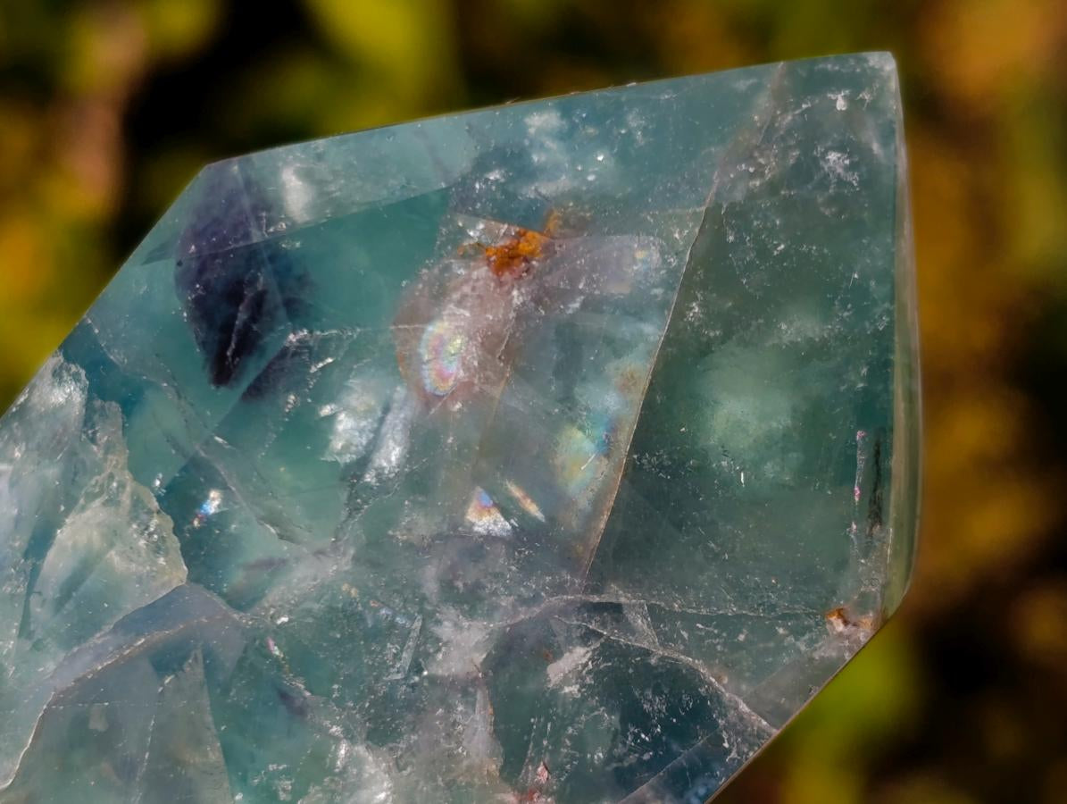 Polished Double Terminated Watermelon Fluorite Crystals x 3 From Uis, Namibia - Toprock Gemstones and Minerals 