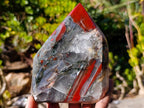 Polished Bloodstone Display Crystals x 2 From Swaziland - Toprock Gemstones and Minerals 