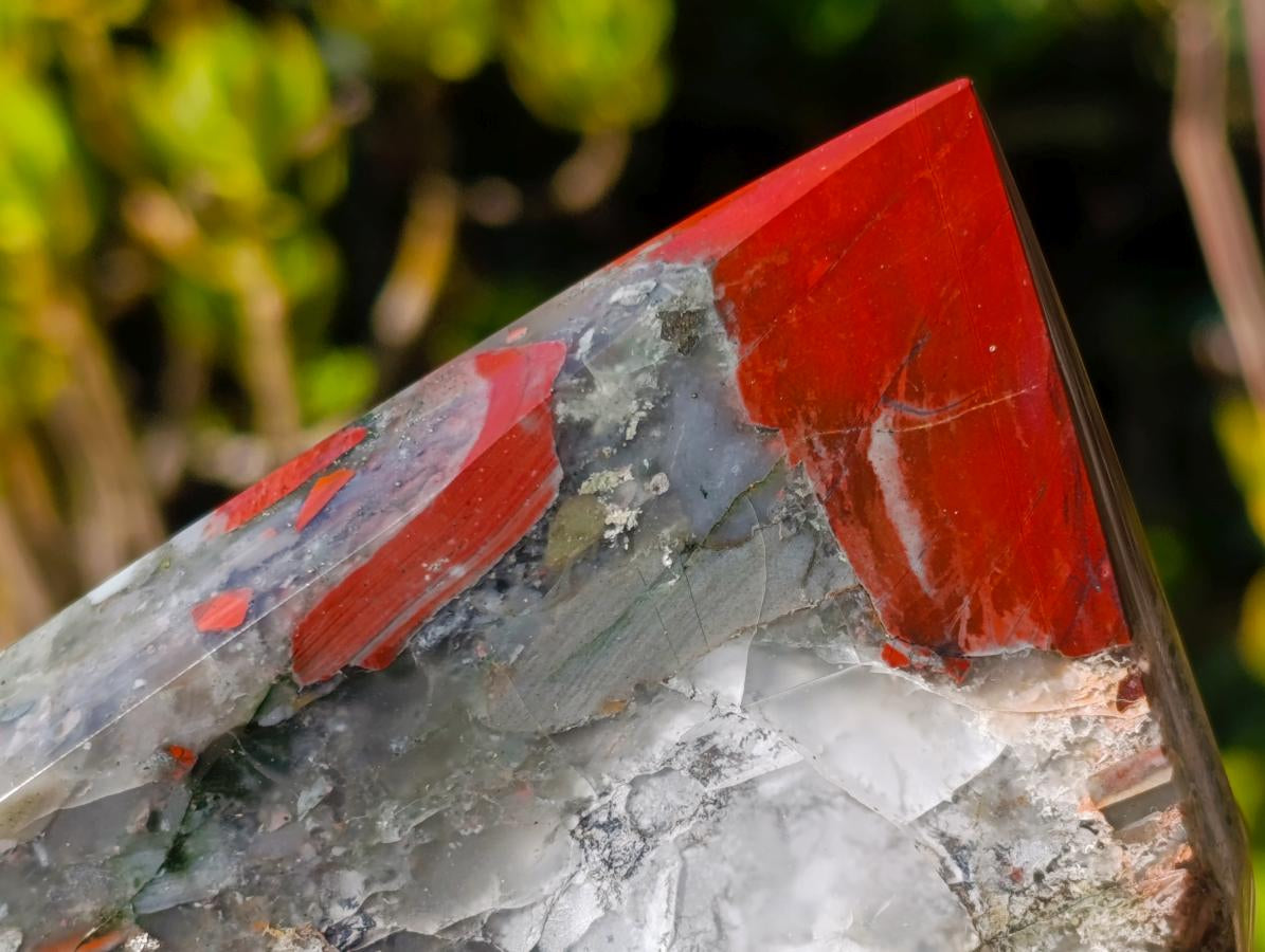 Polished Bloodstone Display Crystals x 2 From Swaziland - Toprock Gemstones and Minerals 