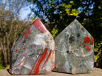 Polished Bloodstone Display Crystals x 2 From Swaziland - Toprock Gemstones and Minerals 