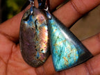 Hand Made Labradorite Necklaces x 12 From Madagascar - Toprock Gemstones and Minerals 