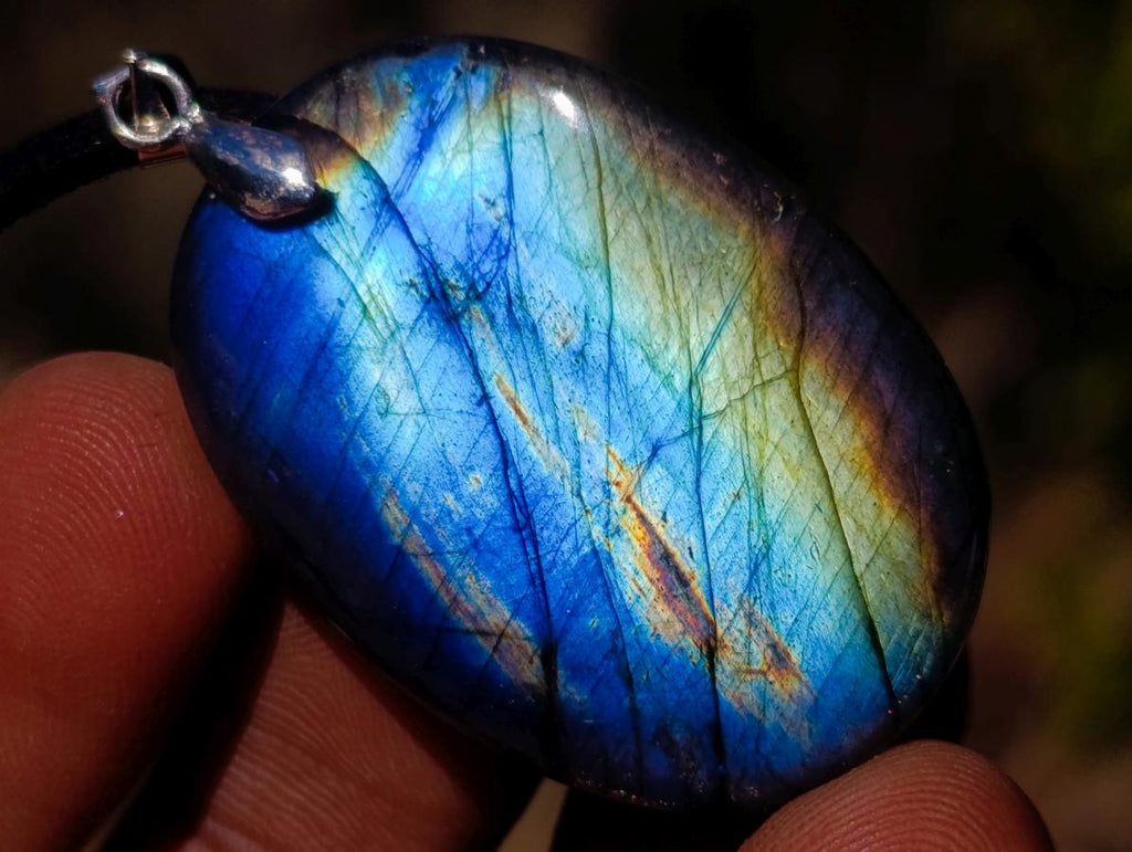 Hand Made Labradorite Necklaces x 12 From Madagascar - Toprock Gemstones and Minerals 