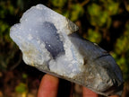 Natural Blue Lace Agate Geodes with Dog Tooth Calcite x 12 From Nsanje, Malawi - Toprock Gemstones and Minerals 