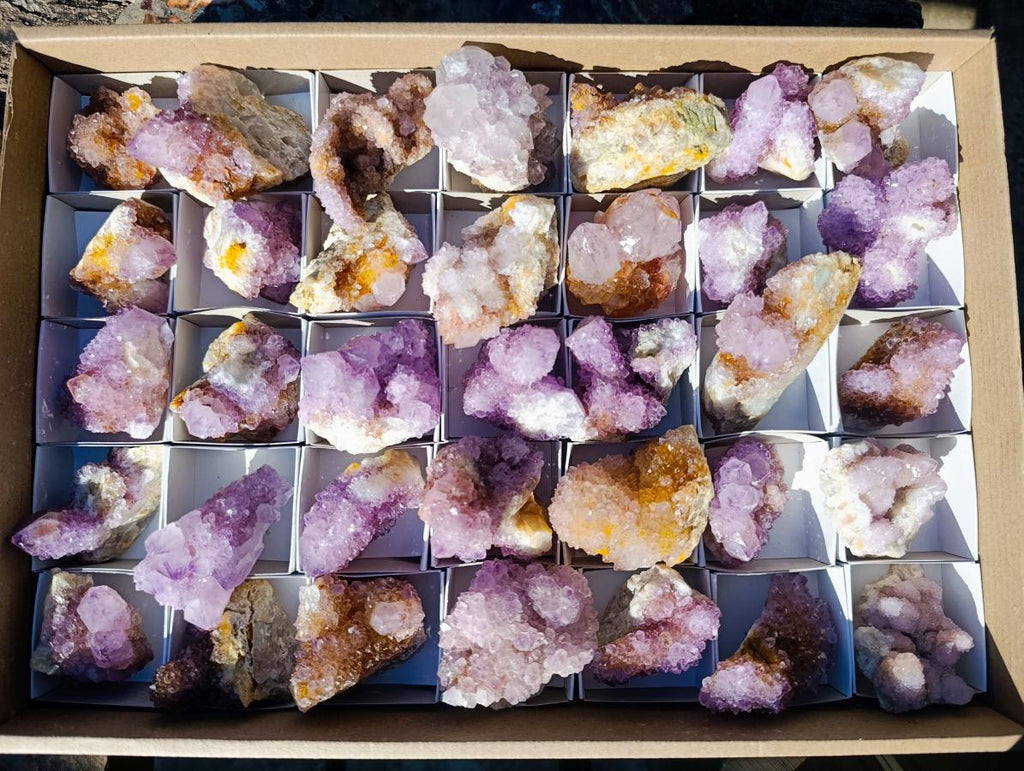 Natural Spirit Amethyst Clusters x 35 From Boekenhouthoek, South Africa - Toprock Gemstones and Minerals 