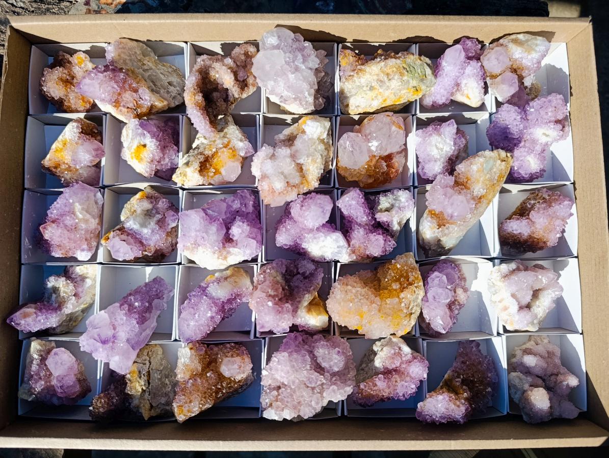 Natural Spirit Amethyst Clusters x 35 From Boekenhouthoek, South Africa - Toprock Gemstones and Minerals 