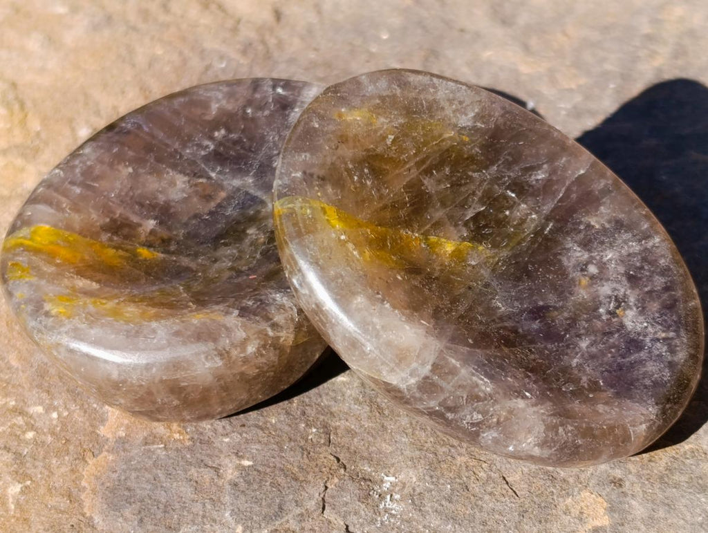 Polished Mixed Selected Multi Mineral Worry Stones x 19 From Madagascar - Toprock Gemstones and Minerals 