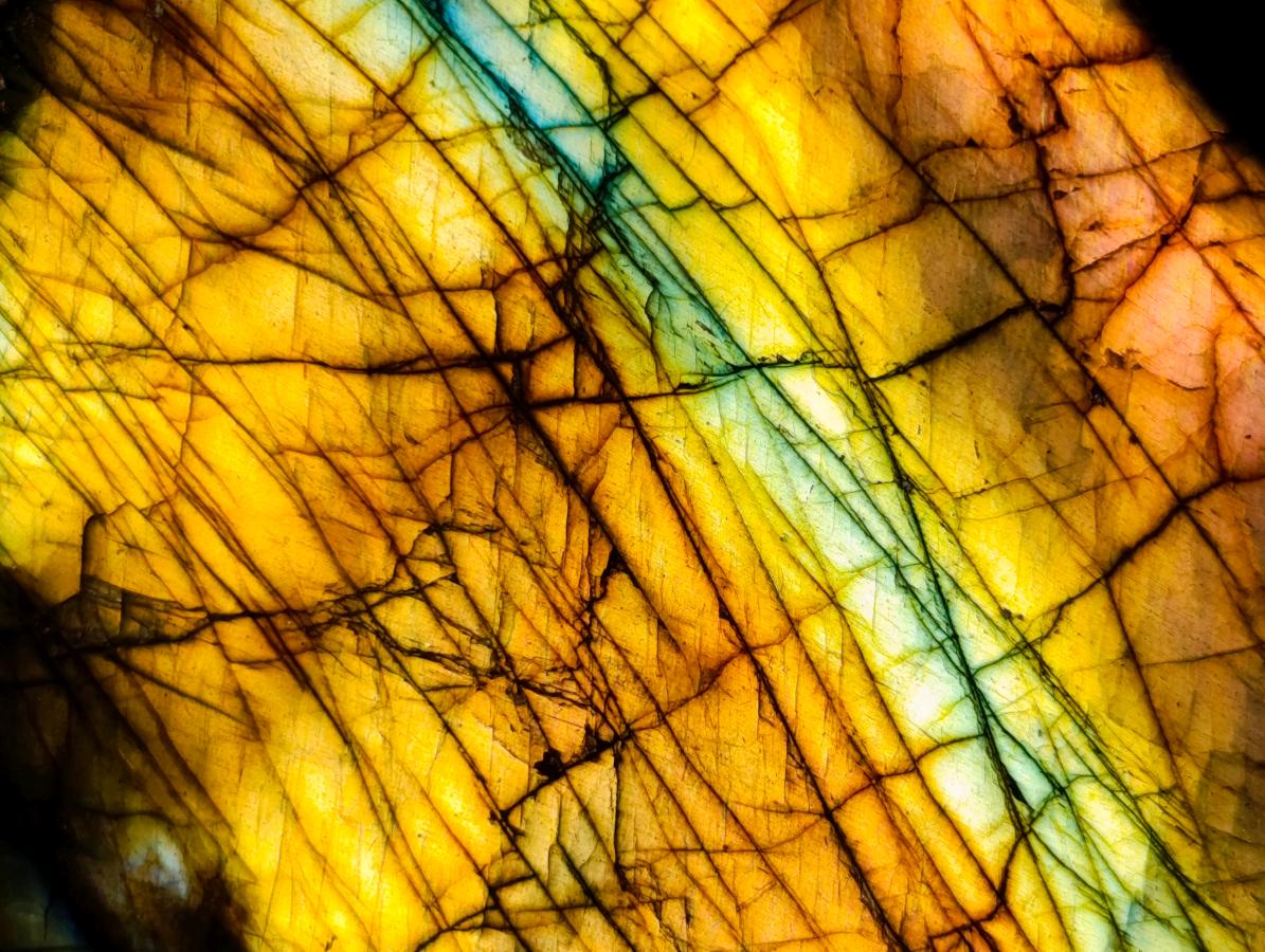 Polished One Side Labradorite Specimens x 3 From Madagascar - Toprock Gemstones and Minerals 