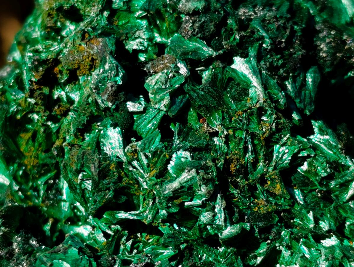 Natural Silky Malachite Specimens x 6 From Kasompe, Congo - Toprock Gemstones and Minerals 