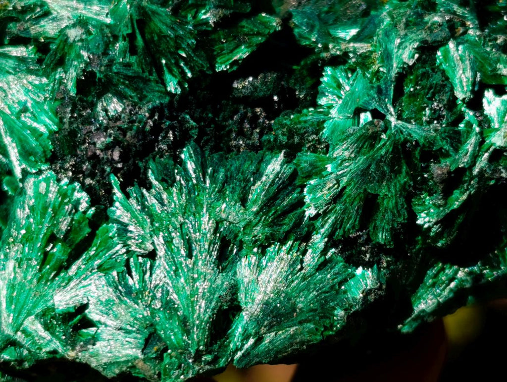 Natural Silky Malachite Specimens x 6 From Kasompe, Congo - Toprock Gemstones and Minerals 
