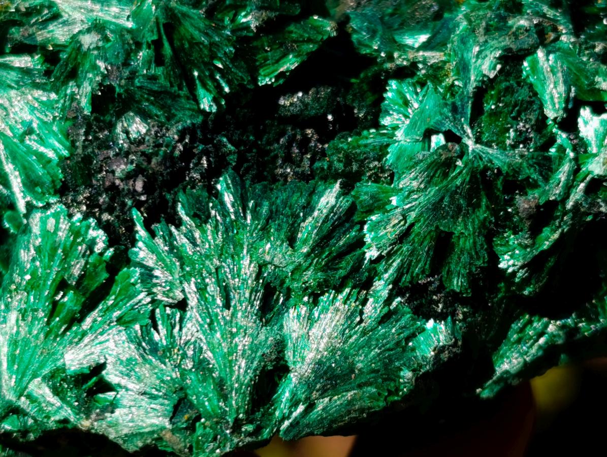 Natural Silky Malachite Specimens x 6 From Kasompe, Congo - Toprock Gemstones and Minerals 