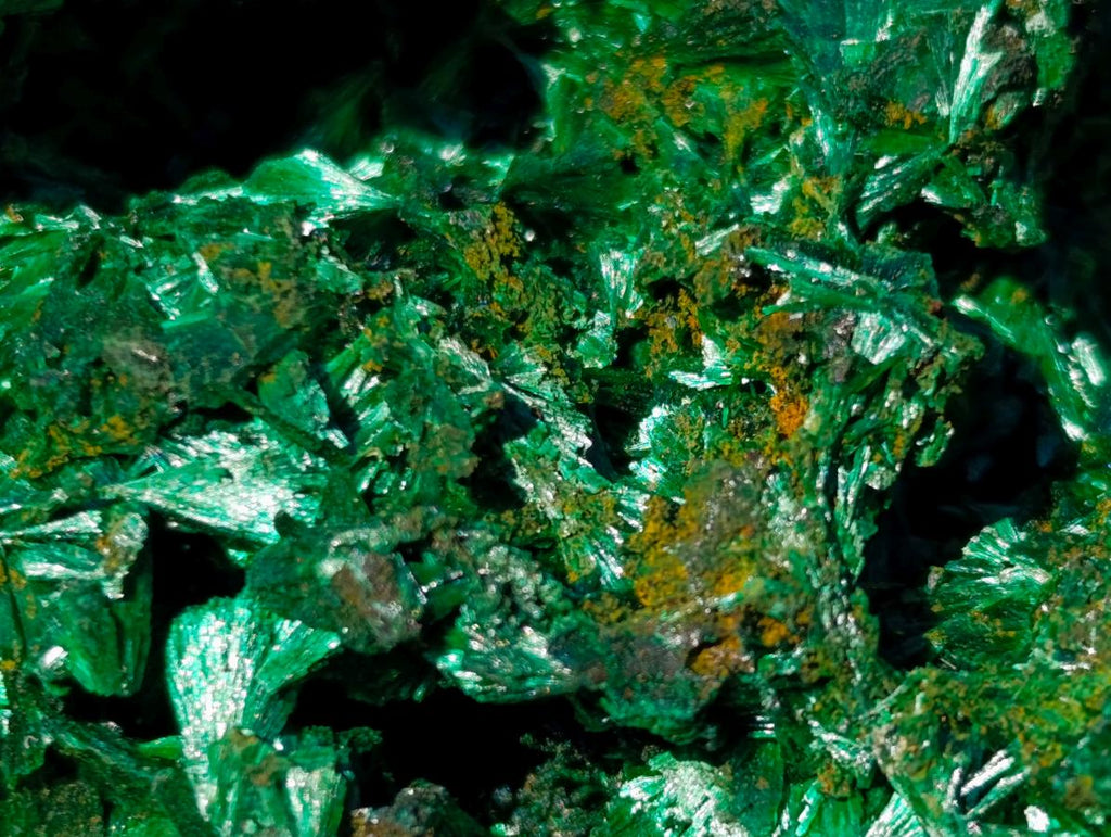 Natural Silky Malachite Specimens x 6 From Kasompe, Congo - Toprock Gemstones and Minerals 