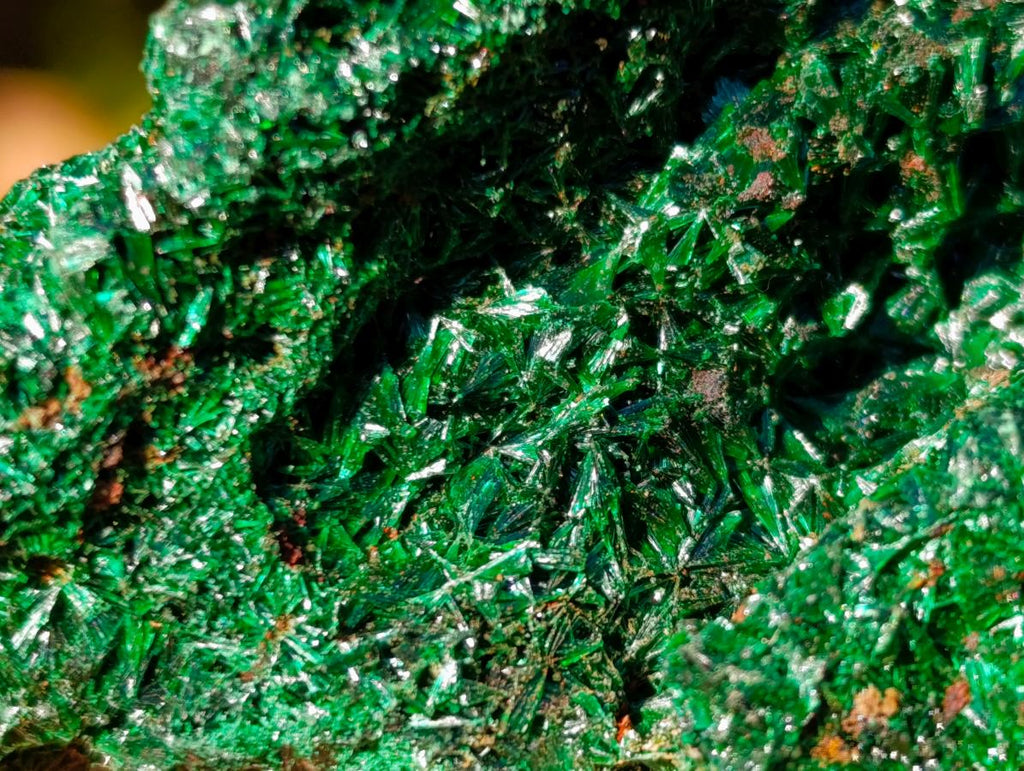 Natural Silky Malachite Specimens x 6 From Kasompe, Congo - Toprock Gemstones and Minerals 