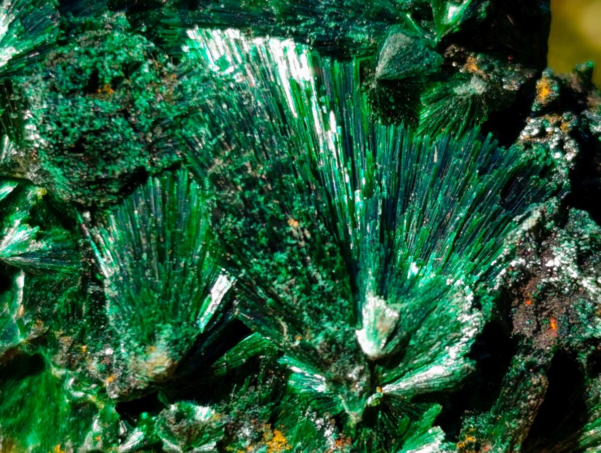 Natural Silky Malachite Specimens x 6 From Kasompe, Congo - Toprock Gemstones and Minerals 