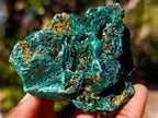 Natural Silky Malachite Specimens x 6 From Kasompe, Congo - Toprock Gemstones and Minerals 