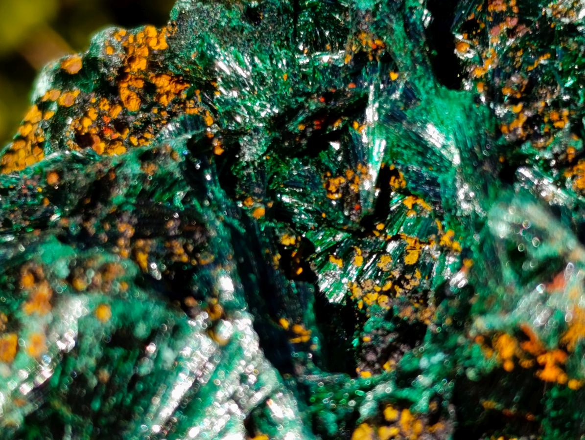 Natural Silky Malachite Specimens x 6 From Kasompe, Congo - Toprock Gemstones and Minerals 