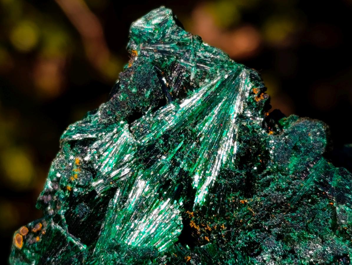 Natural Silky Malachite Specimens x 6 From Kasompe, Congo - Toprock Gemstones and Minerals 