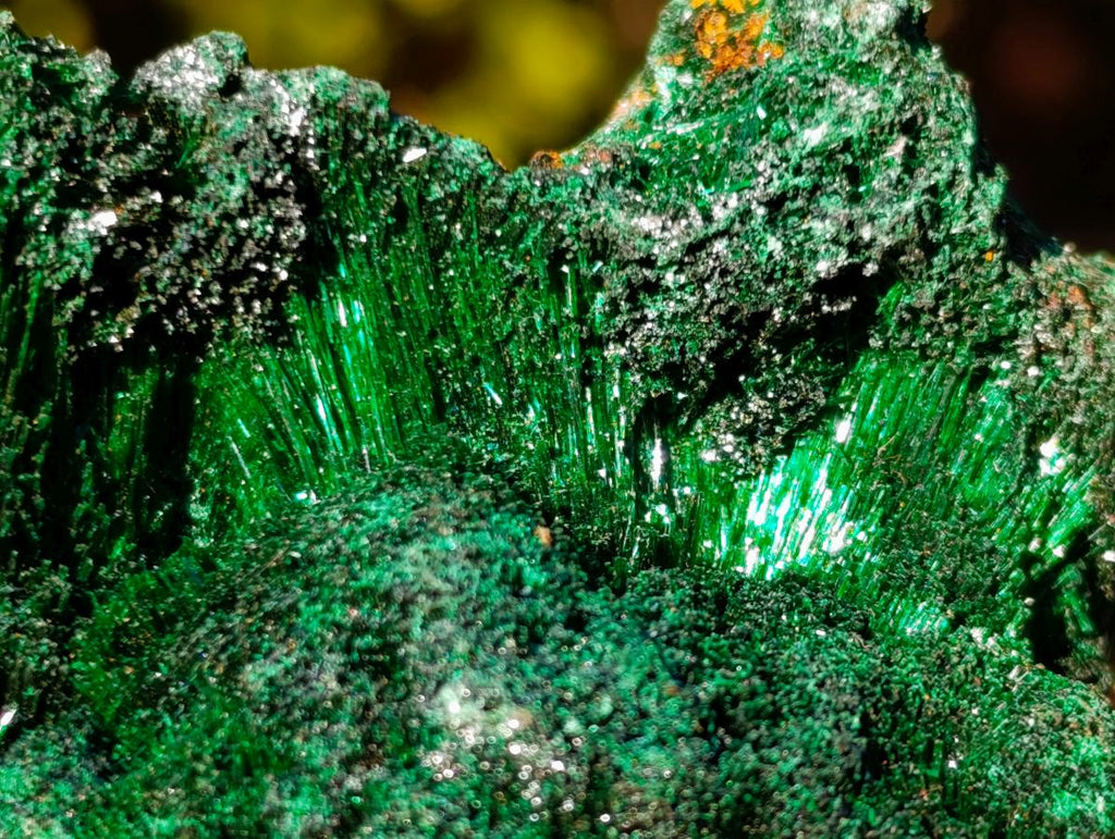 Natural Silky Malachite Specimens x 6 From Kasompe, Congo - Toprock Gemstones and Minerals 