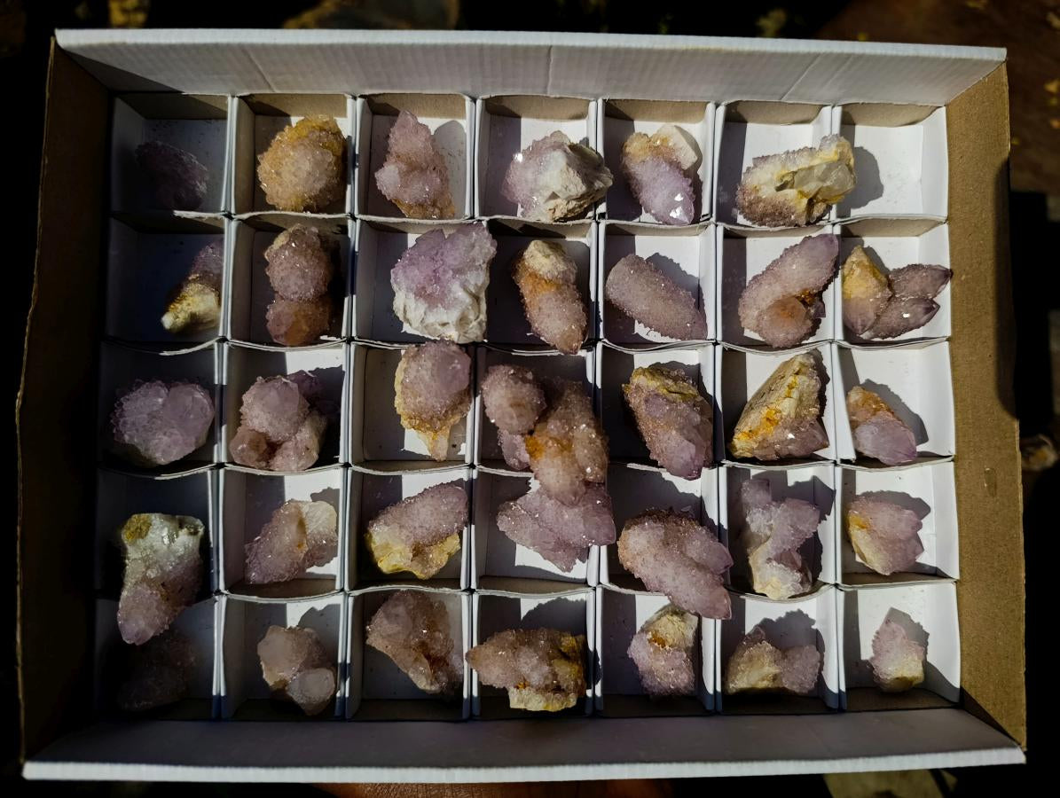 Natural Small Lilac Spirit Amethyst Crystals x 35 From Boekenhouthoek, South Africa - Toprock Gemstones and Minerals 
