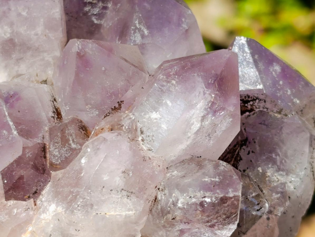 Natural Jacaranda Amethyst Crystal Clusters x 2 From Mumbwa, Zambia - Toprock Gemstones and Minerals 