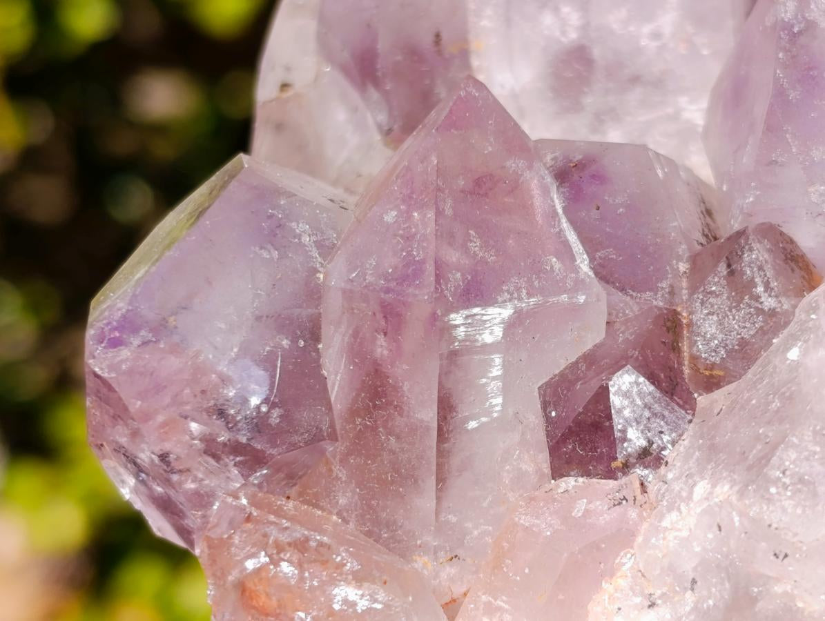 Natural Jacaranda Amethyst Crystal Clusters x 2 From Mumbwa, Zambia - Toprock Gemstones and Minerals 