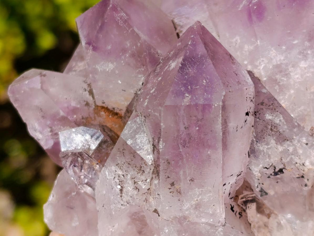 Natural Jacaranda Amethyst Crystal Clusters x 2 From Mumbwa, Zambia - Toprock Gemstones and Minerals 