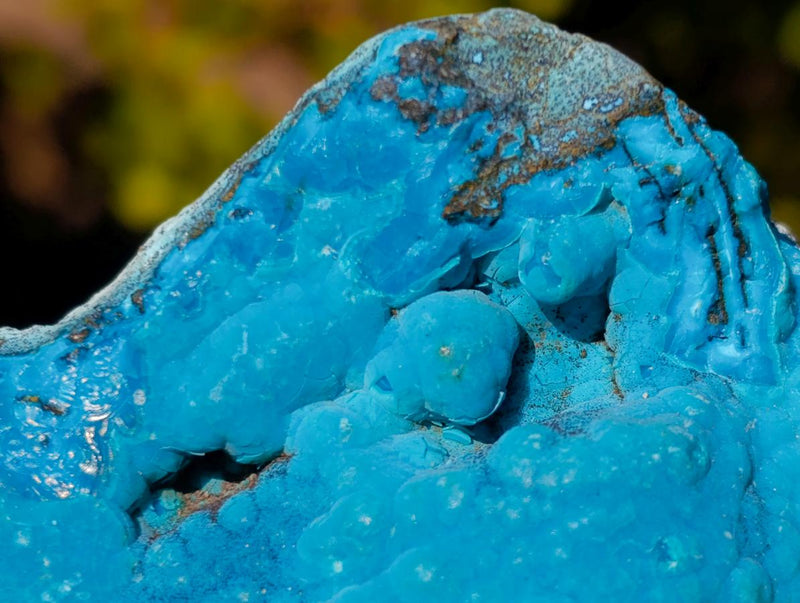 Natural Botryoidal Chrysocolla Specimens x 3 From Kulukuluku, Congo - Toprock Gemstones and Minerals 