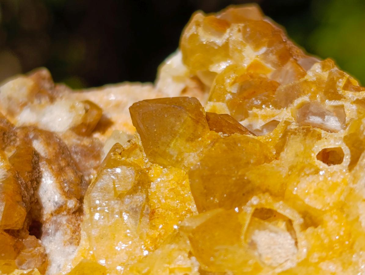 Natural Golden Limonite Quartz Crystal Clusters x 12 From Solwezi, Zambia - Toprock Gemstones and Minerals 