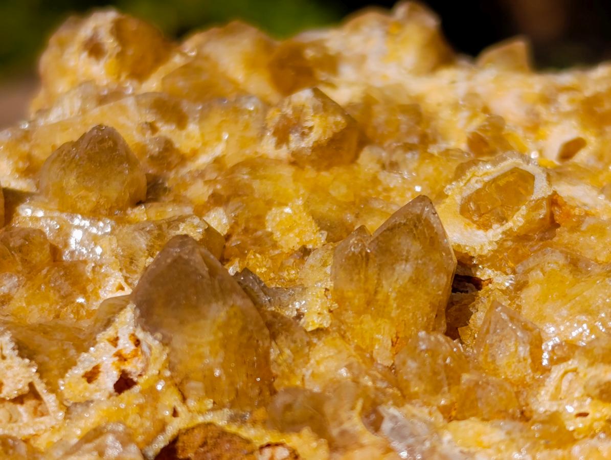 Natural Golden Limonite Quartz Crystal Clusters x 12 From Solwezi, Zambia - Toprock Gemstones and Minerals 
