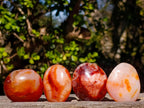 Polished and Natural Carnelian Agate Gemstone Galets x 24 From Madagascar - Toprock Gemstones and Minerals 