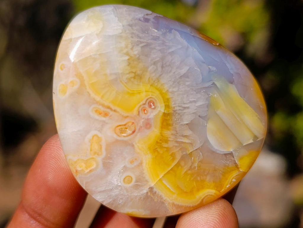 Polished and Natural Carnelian Agate Gemstone Galets x 24 From Madagascar - Toprock Gemstones and Minerals 