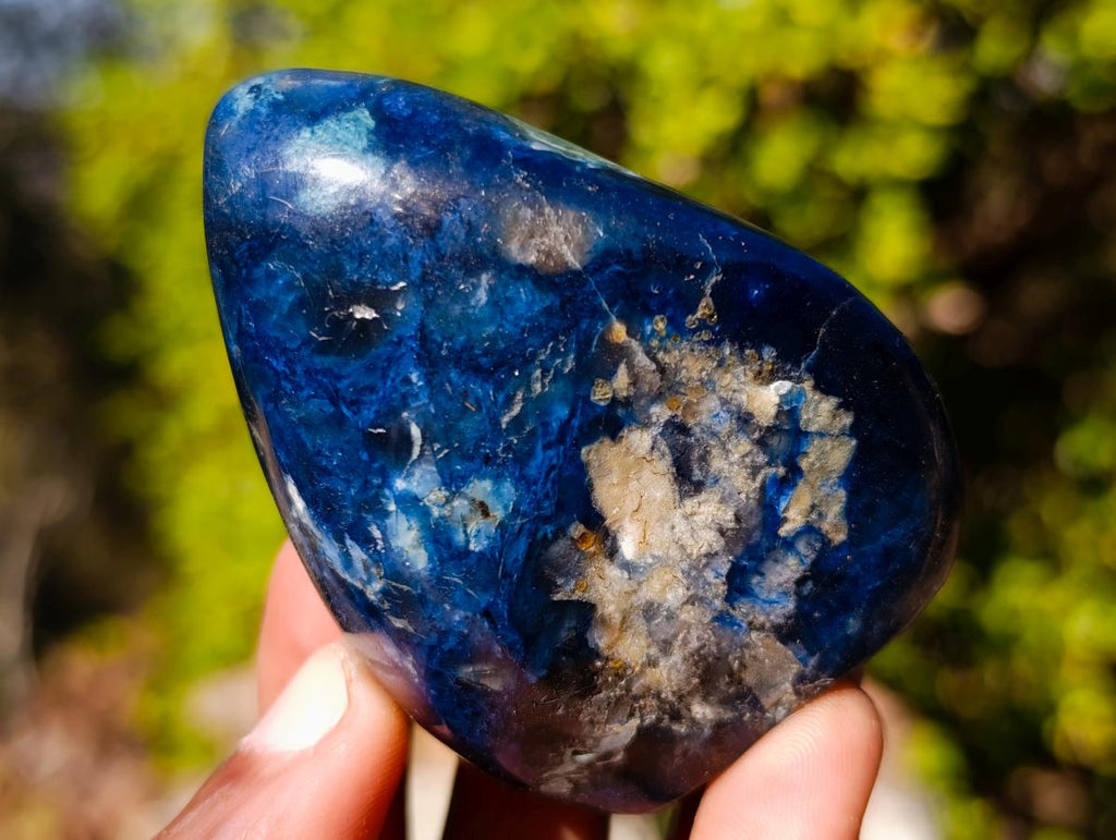 Polished Dumortierite Standing Display Pieces x 12 From Madagascar - Toprock Gemstones and Minerals 