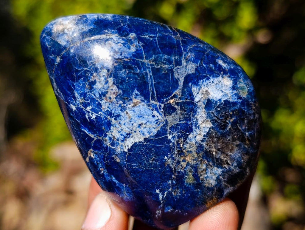 Polished Dumortierite Standing Display Pieces x 12 From Madagascar - Toprock Gemstones and Minerals 