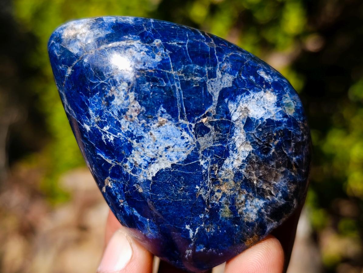 Polished Dumortierite Standing Display Pieces x 12 From Madagascar - Toprock Gemstones and Minerals 