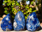Polished Dumortierite Standing Display Pieces x 12 From Madagascar - Toprock Gemstones and Minerals 