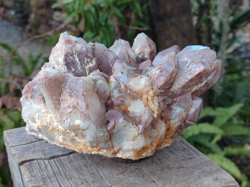 Natural Large Red Hematoid Quartz Crystal Cluster x 1 From Karoi, Zimbabwe