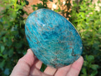 Polished Blue Apatite Standing Display Pieces x 3 From Betroka, Madagascar